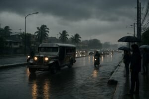 Monsoon and Shear Line Bring Rain, Flood Risk to Luzon