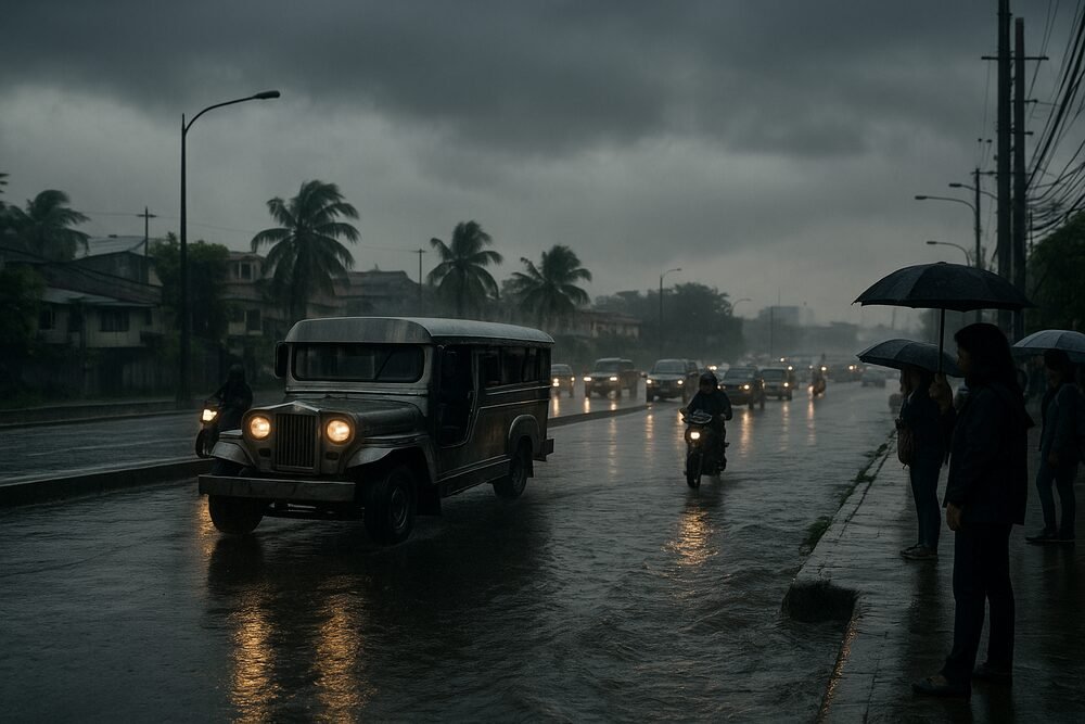 Monsoon and Shear Line Bring Rain, Flood Risk to Luzon